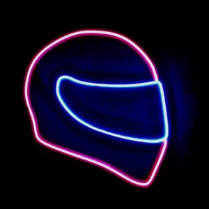 Kask Motocyklisty neon