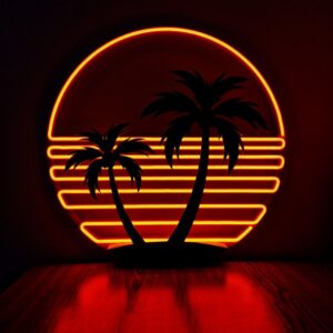 Palm Sunset neon